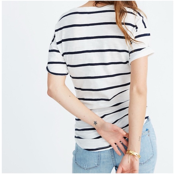 Madewell Striped Tee Whisper Cotton XXS - Picture 3 of 13